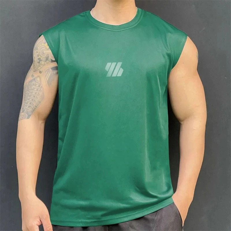 training vest mens summer fitness round neck loose underwear basketball top outdoor 250430Z