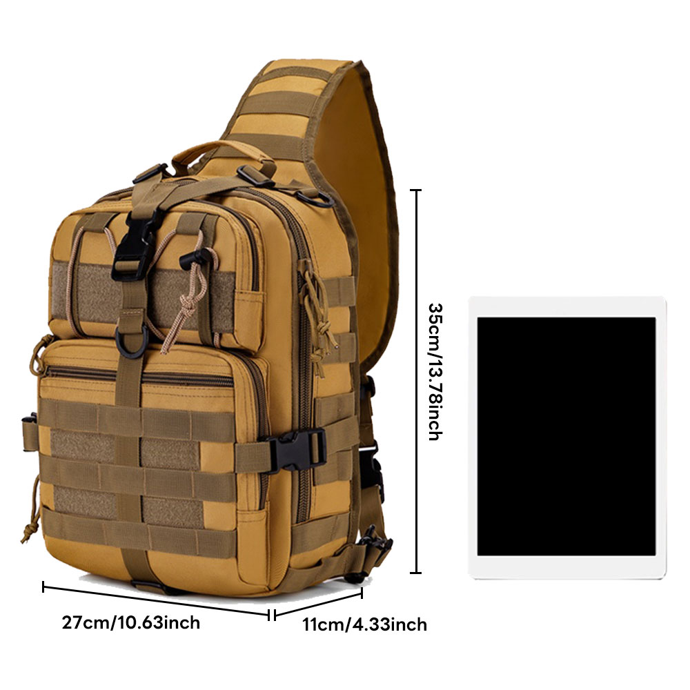 tactical sling bag backpack military rover shoulder sling pack edc molle assault range bag crossbody chest pack 916