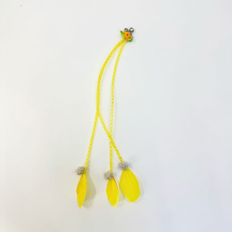 Wholesale long fishing rod style telescopic stick for self entertainment and relaxation, pet toy supplies, cat toys