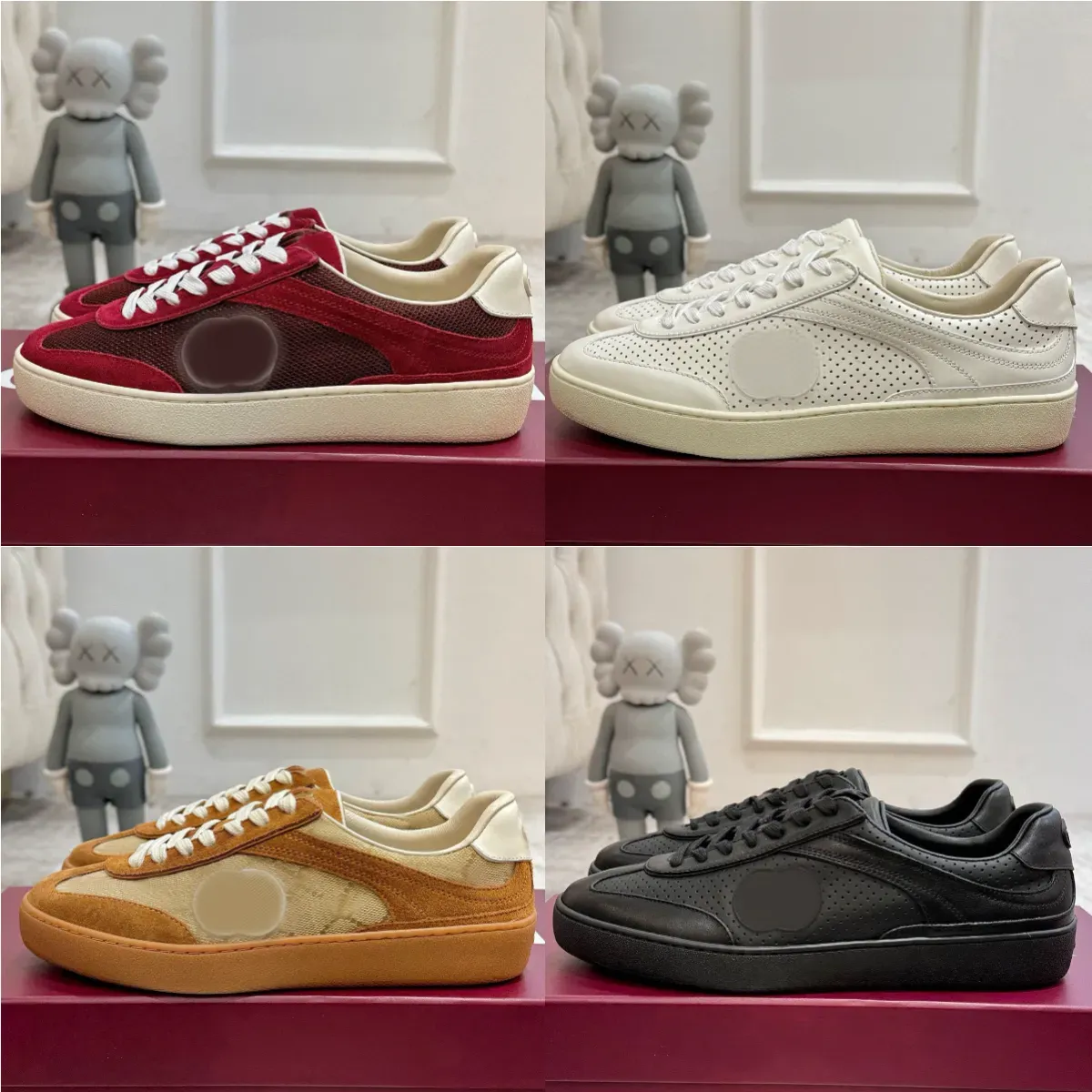 designer Shoes Interlocking G75 Sneaker classics Men Women Casual Shoes luxury suede leather Mesh high-quality outdoors Daily Outfit sneakers Free Shipping