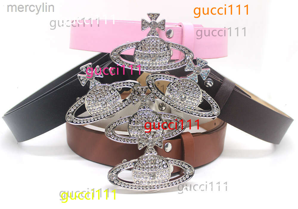 Designer Westly Woodly 28cm Wide Trendy New Style Diamond Studded Buckle Personalized Belt For Women Jeans Skirt Acce Viviennen Viviannes vivene Vivienmes MV2P