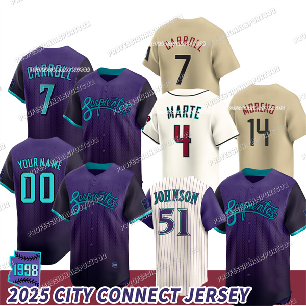 #7 Corbin Carroll Jersey #4 Ketel Marte Jersey #23 Zac Gallen Diamondbacks Jerseys Gabriel Moreno #10 Lawlar Alek Thomas Lourdes Gurriel Jr. Custom Baseball Jerseys
