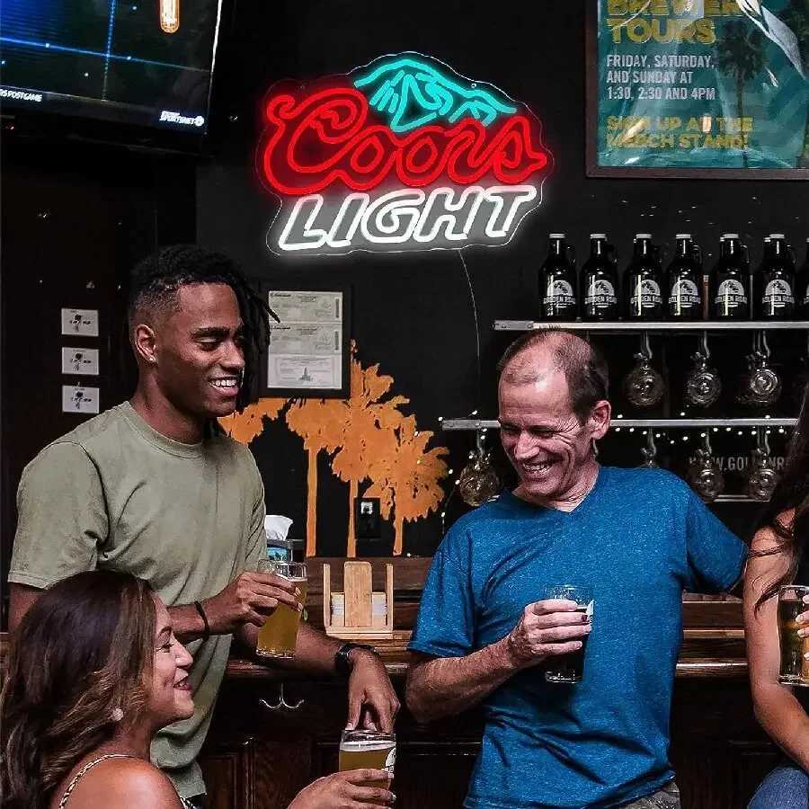 Beer Bar Neon Sign for Wall DecorLed for Man Cave Light Up Sign for Bedroom Home Shop Pub Bistro Party Hotel Game Room Decor Z250506