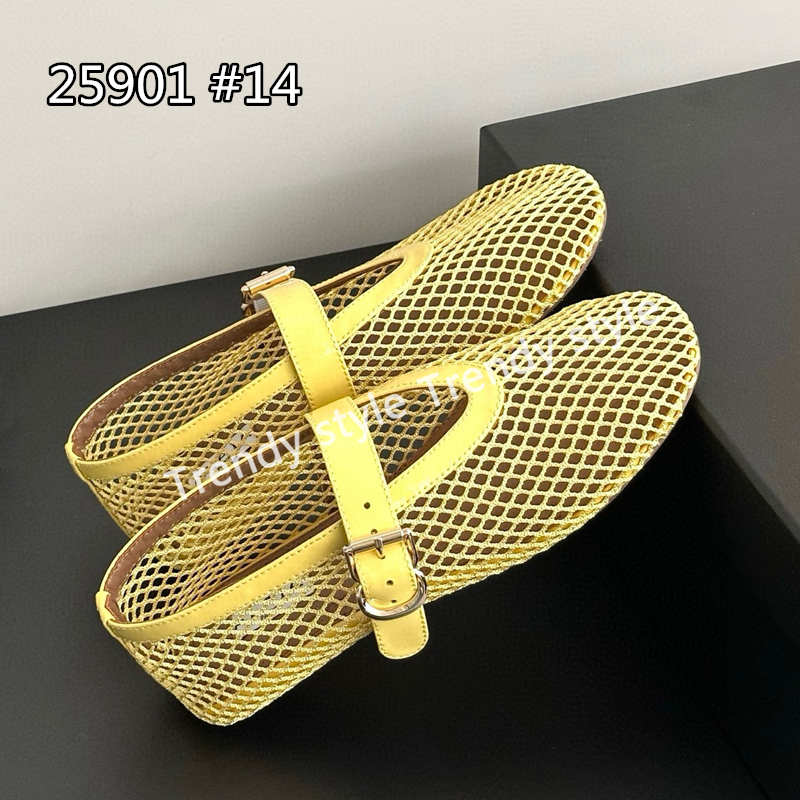2025 Ballet flat shoes strap sandal loafers womens flat Dress shoes Luxury designer shoes Office shoes
