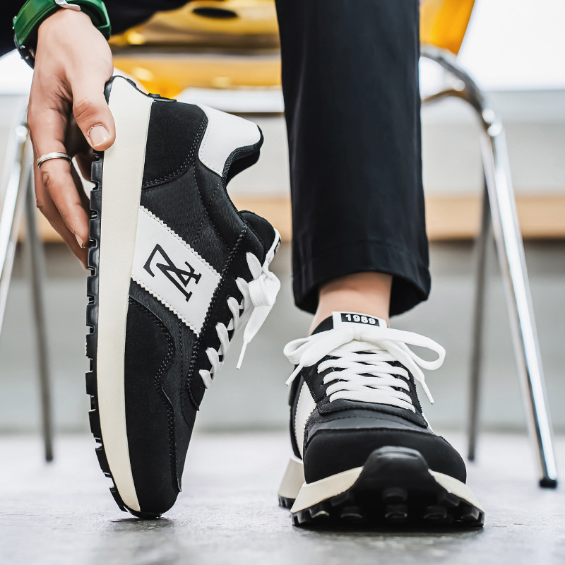 2025 Men's Fashionable, Casual and Versatile Sneakers - Dad Shoes Shoes Breathable Comfortable Retro Spring and Autumn Bottom Trendy Shoes new de