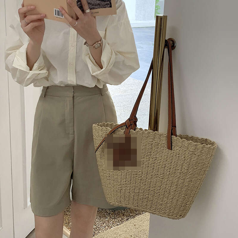 Summer Woven Bag Beach Bag Large Capacity Single Shoulder New Xialuojia Grass Woven Vacation Style Beach Bag Women S Bag KQ KQ