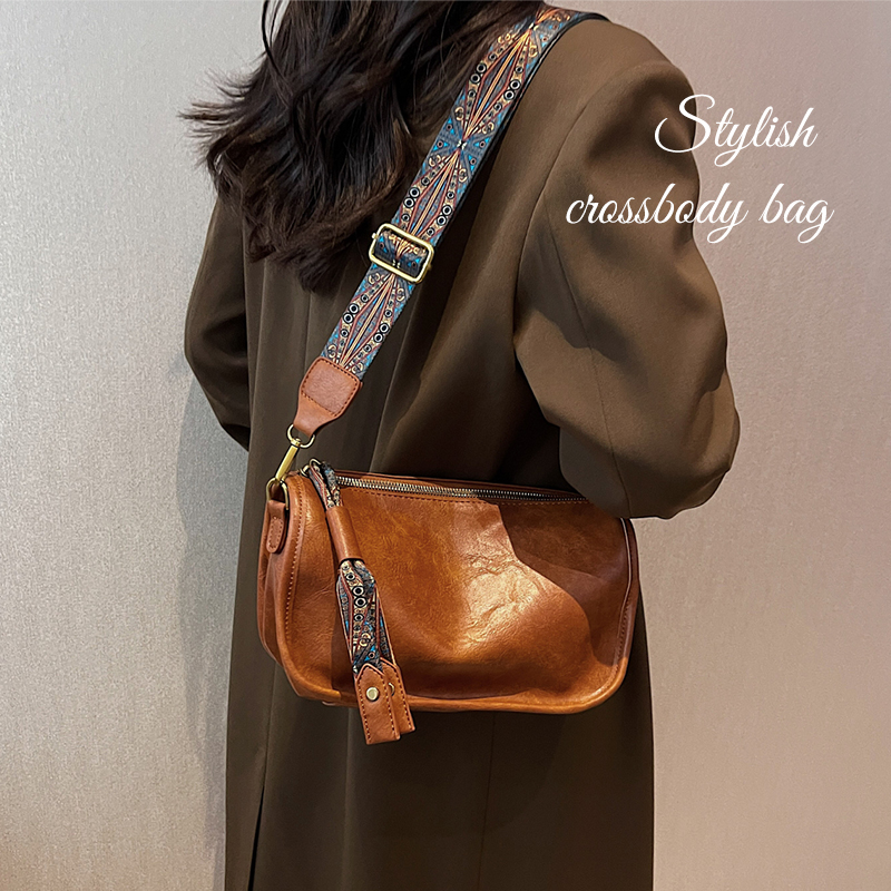 crossbody bag for women leather hobo purse trendy lightweight boho shoulder bag with two straps designer cross body bag 635