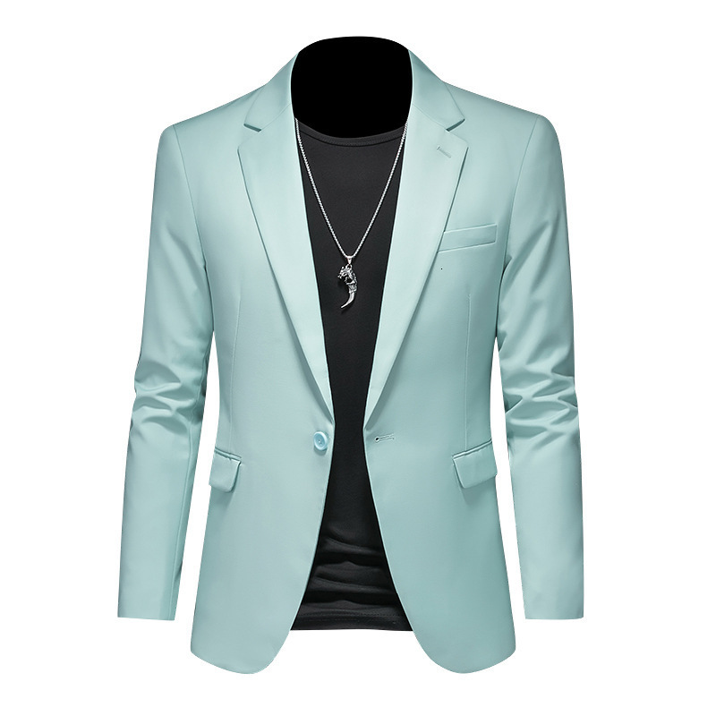 New mens casual suit oversized slim fit suit jacket mens wedding dress professional suit single suit jacket