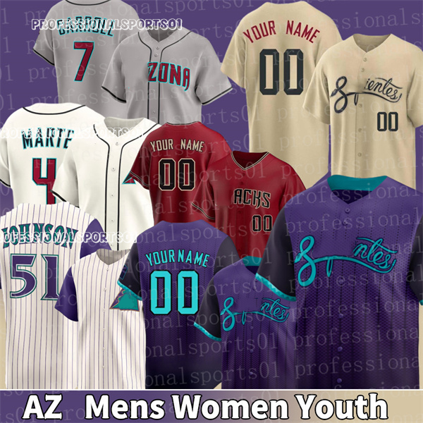 #7 Corbin Carroll jersey #4 Ketel Marte Diamondbacks jersey Gabriel Moreno Lourdes Gurriel Jr. Geraldo Perdomo Luis Gonzalez Josh Naylor city connect Baseball Jerseys