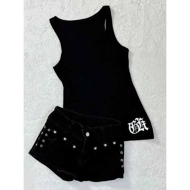 Bottoming Shirt Men and Women Loose Casual Trend Versatile Star with The Same Summer Breathable VestXJ250506