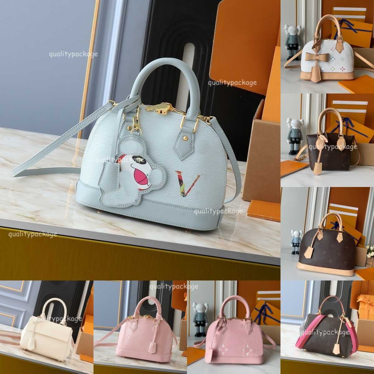 Evening Bags 2025Bags Luxury Designer Takashi Murakami almas bb Retro Womens Large-capacity Bag Female Large Shoulder Bucket Bag