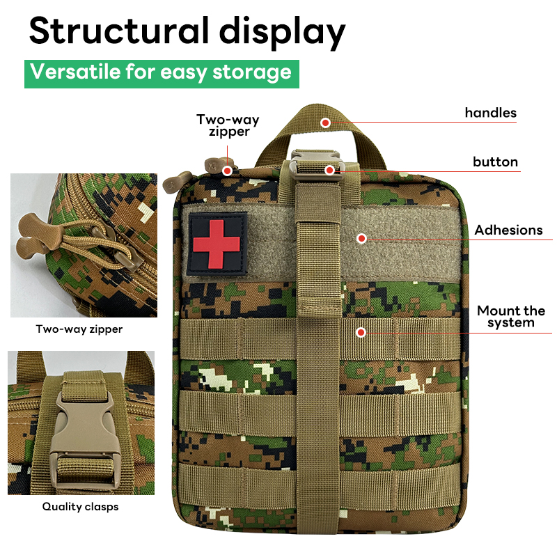 ifak trauma kit 74 piece upgrade tactical first aid supplies molle ifak pouch rip away refill supplies for survival camping hiking travel 117