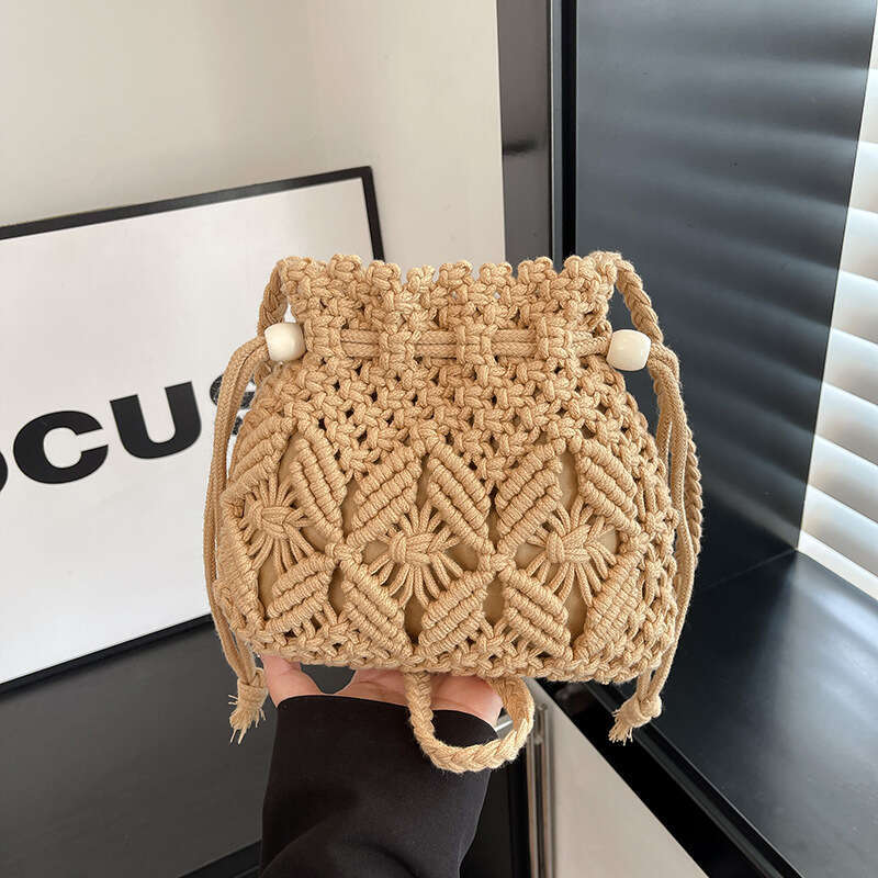 Summer Woven Bag Beach Bag Weaving Women S Summer Versatile New Fashionable Niche Design Crossbody Bucket Bag Beach Bag KQ KQ