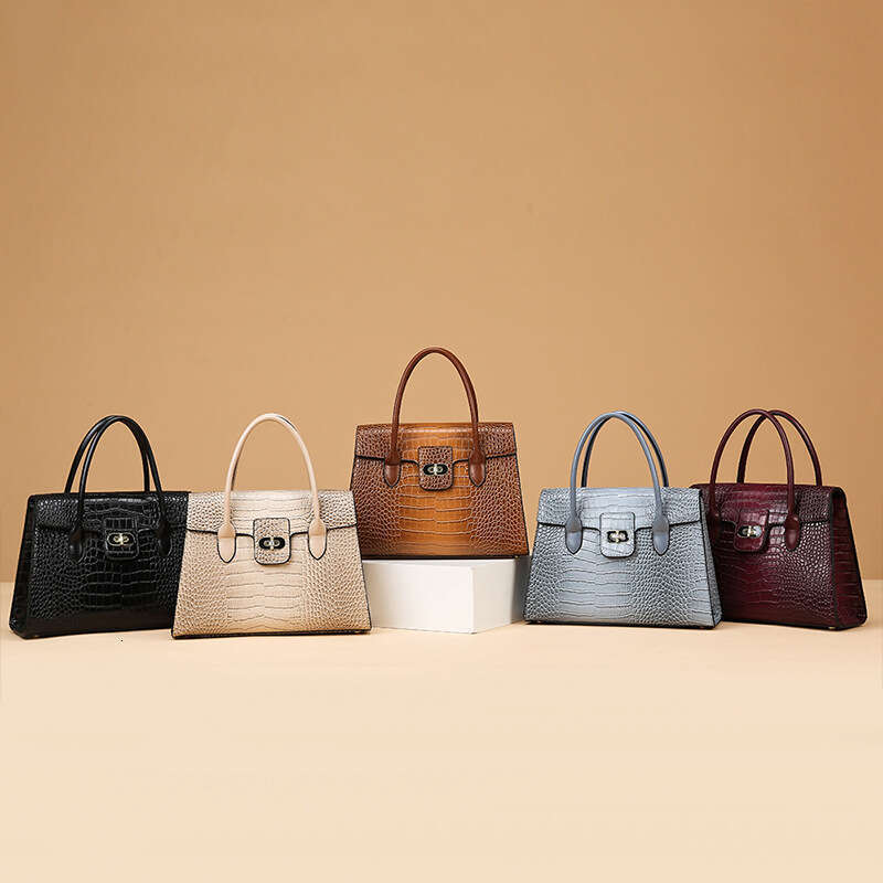 Women's New Handbag Fashion Urban Simple Large Capacity Middle aged Mom Bag Single Shoulder Slant designer bag