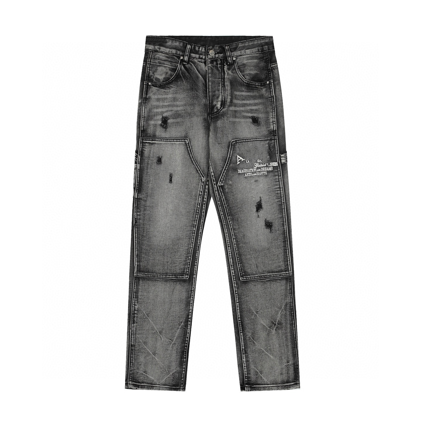 2025 Mens Designer Jeans Men Jeans Stretch Wash holes bone pattern Skinny Jeans Mens Jeans embroidery Slim Causal Mens jean hot Pants Hip Hop Men Jeans L250606