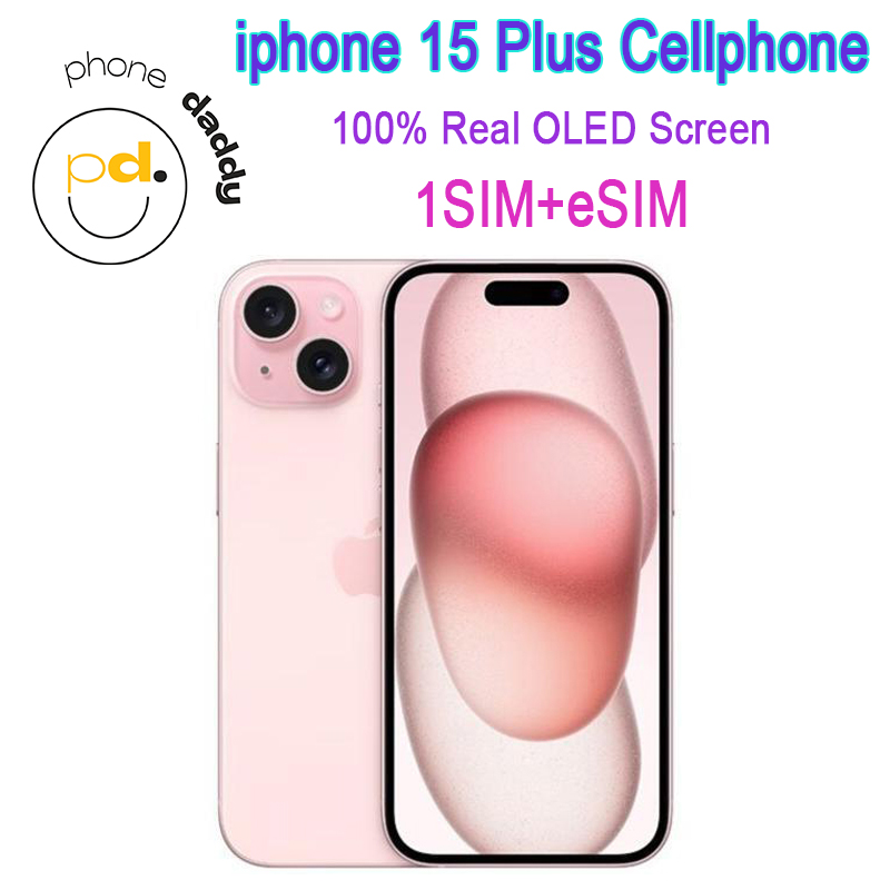 Original Unlocked iphone 15 Plus Cellphone 6.7" Real Oled Screen RAM 6GB ROM 128GB/256GB Apple A16 Bionic 5G LTE Hexa Core IOS NFC Mobilephone