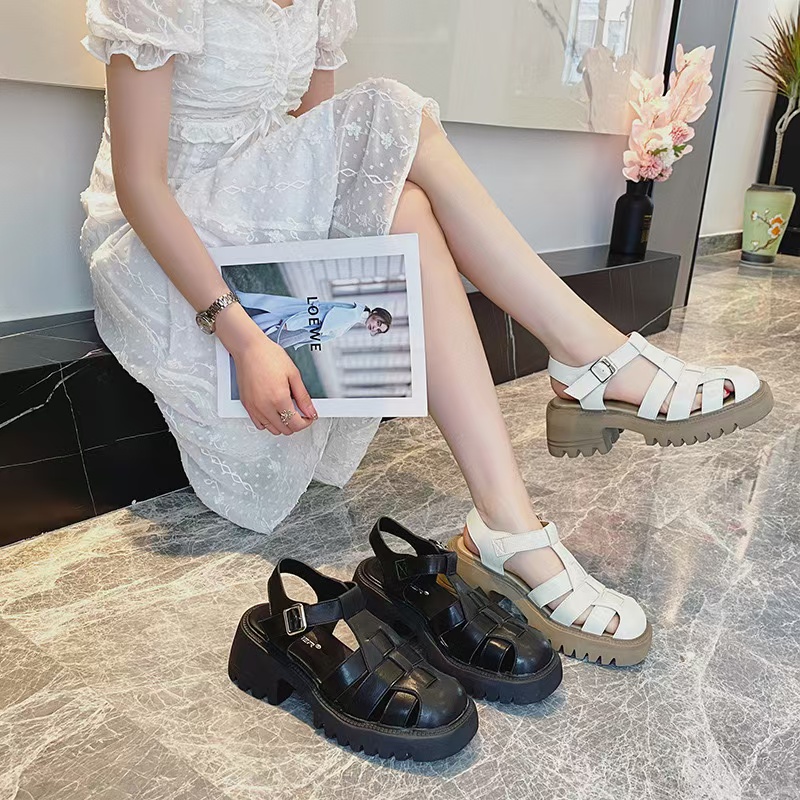 Platform BeauToday Sandals Women Open Toe Sgback Ankle Buckle Strap Genuine Leather Casual Outdoor Summer Female Shoes 38201 ef69