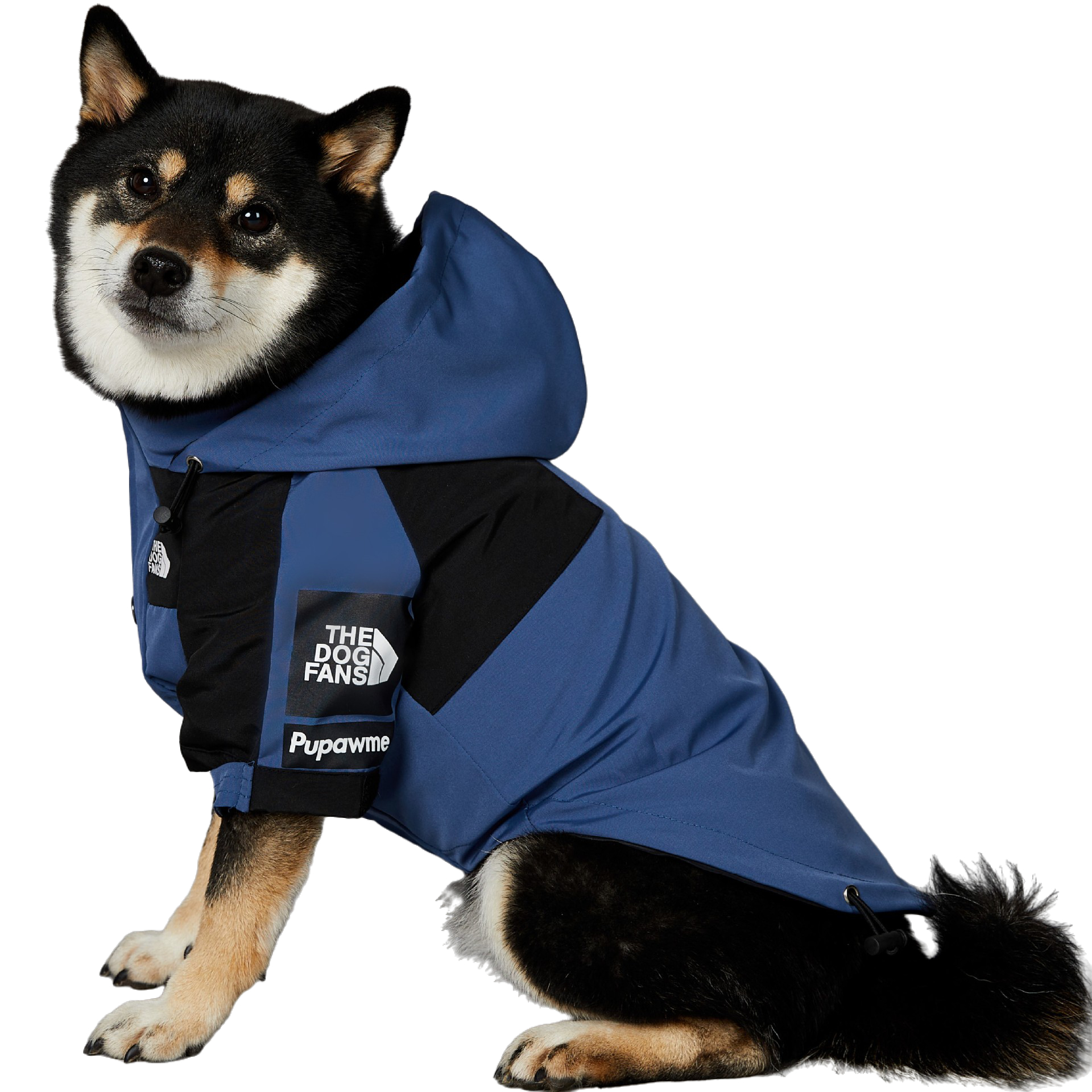 Dogs Clothes Autumn Winter Coat, Adjustable Hood Outdoor Jacket, Waterproof Windproof Zipper Pet Clothes With Leash Hole for Small Medium Large Dogs B