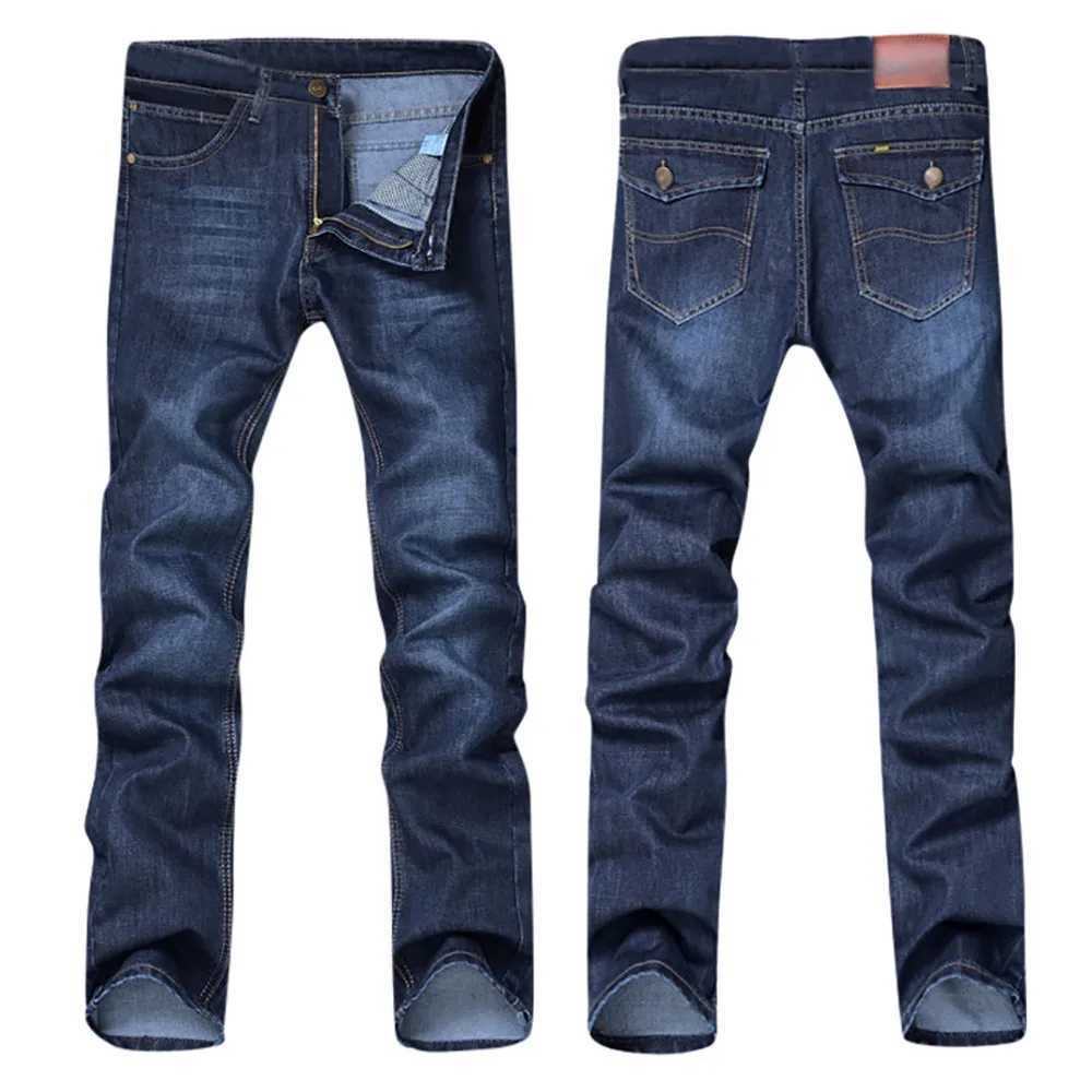 Mens denim jeans casual hip-hop streetwear skateboard denim shorts spring and autumn mens stretch straight pair jeans W250506