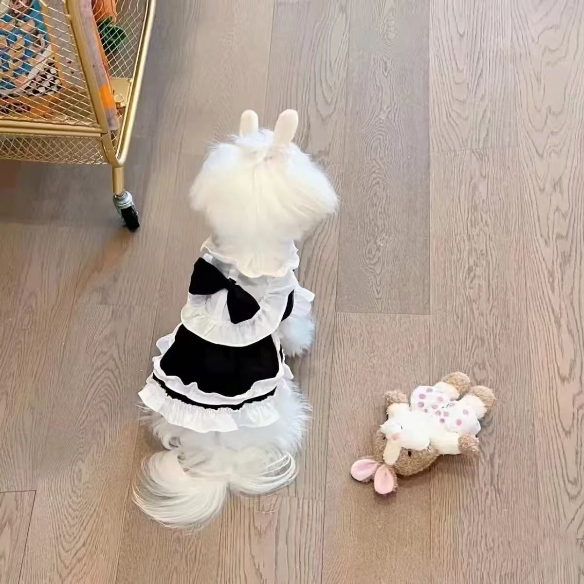 T00148 Puppy Dog Clothes Pet Cat Spring Teddy Bichon Schnauzer Small Puppy Cute Little Lion Sweater