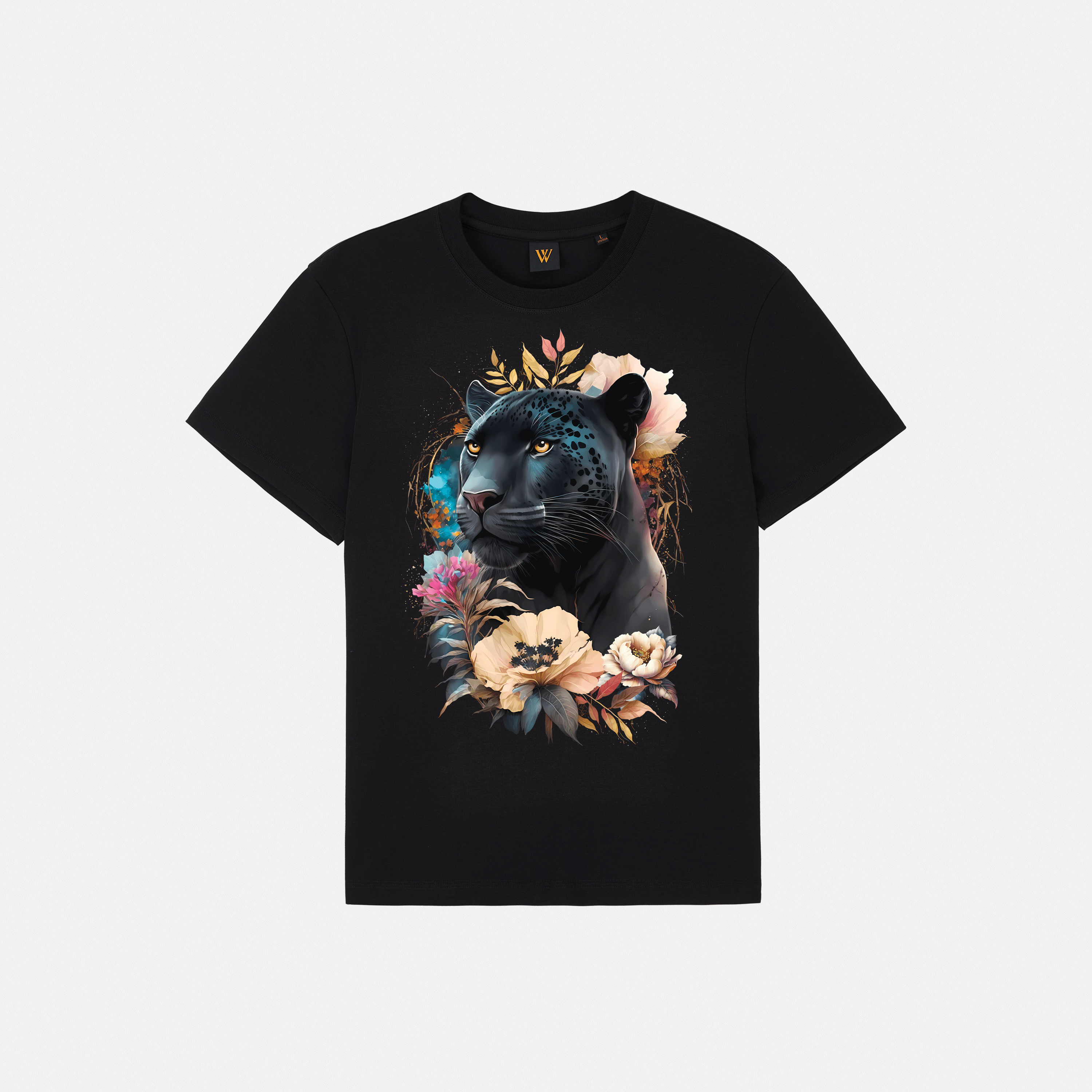 Breathable Comfort Tee with Non-Detachable Print Pattern