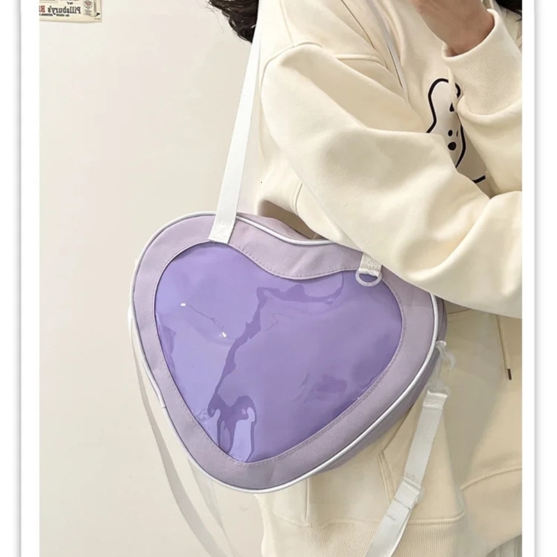 Love Heart Itabag Women Crossbody Bags Girls Purses and Handbags Ita Bag for Girls JK Uniform Bag 250429
