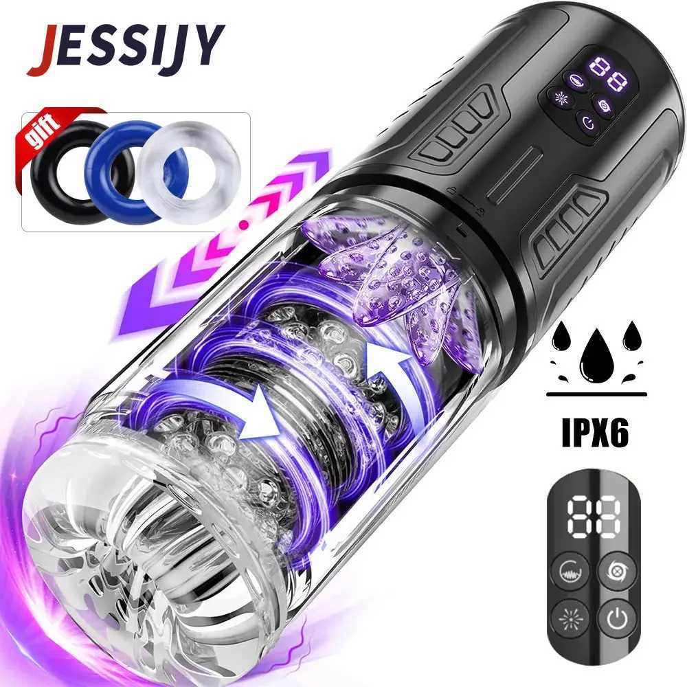 Automatic Telescopic Thrusting Rotating Male Masturbator Cup Licking Vibrating Masturbation Blowjob Pussy Adult Sex Toys for Men W250506