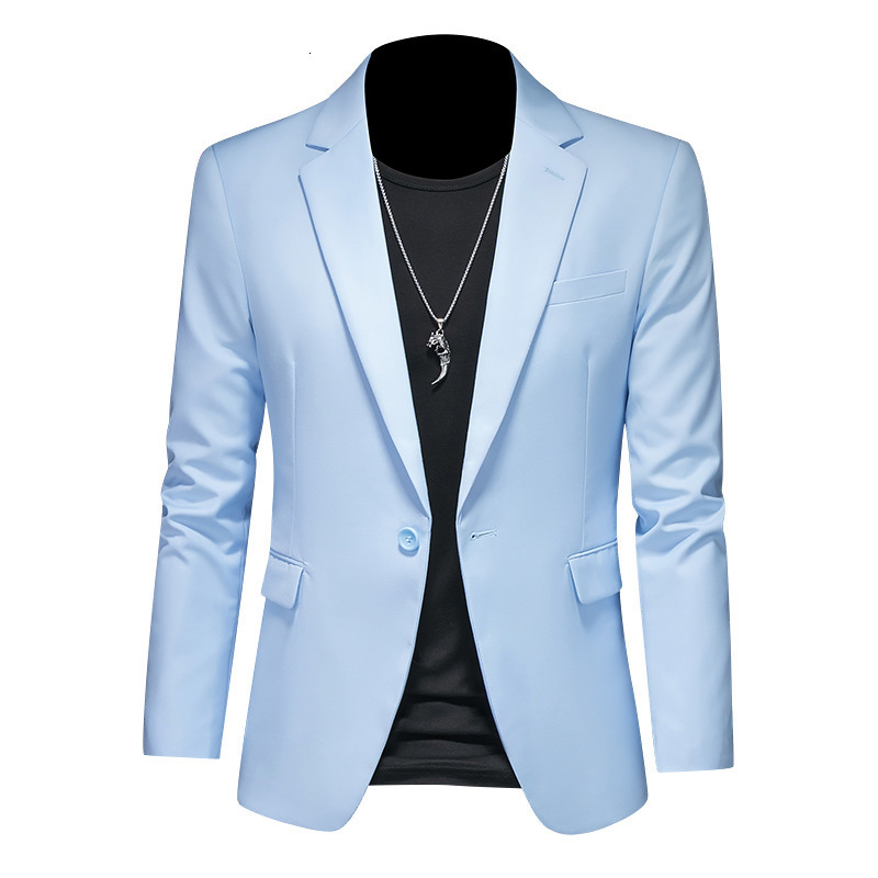 New mens casual suit oversized slim fit suit jacket mens wedding dress professional suit single suit jacket