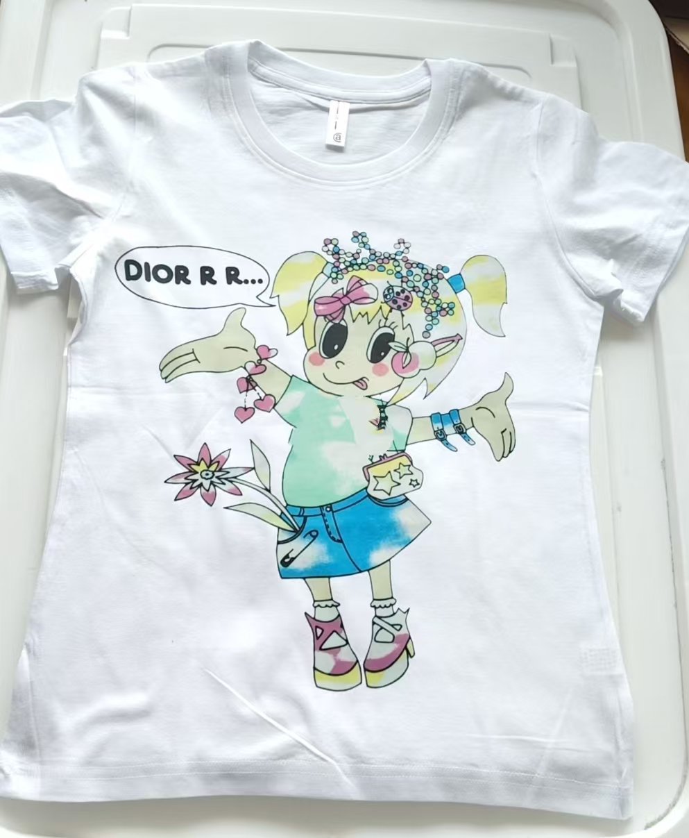 Summer new pure cotton women's T-shirt short sleeved round neck women's short style casual slimming solid color base shirt