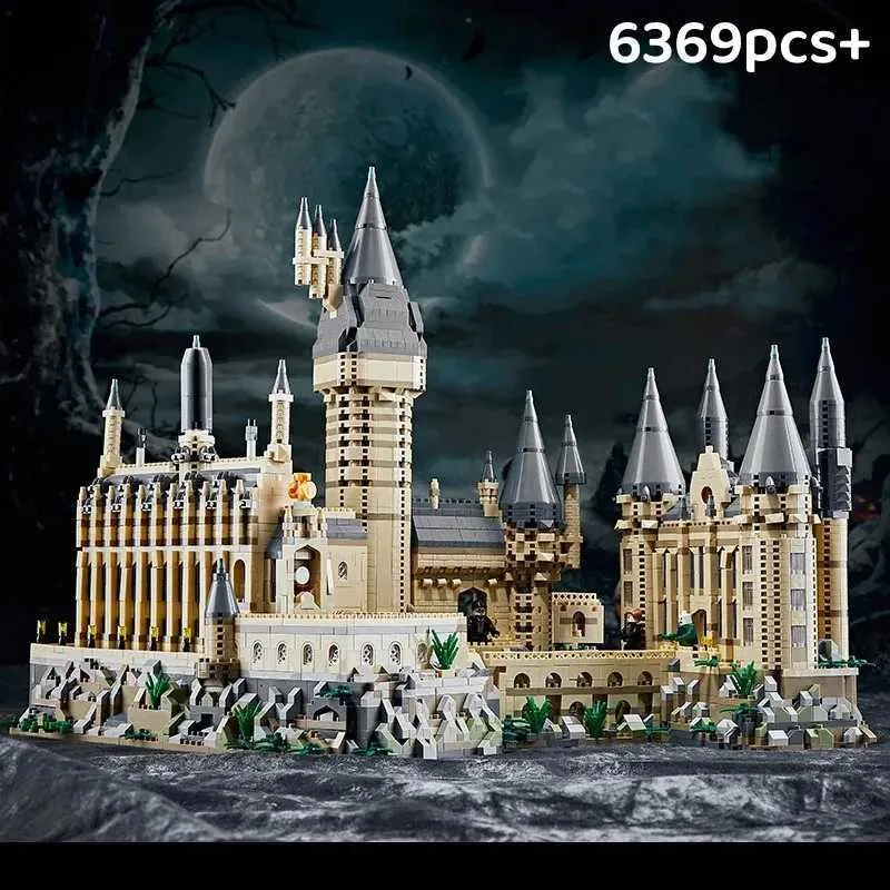 Building Block Magic Movie Castle School Witchcraft and Wizardry Architectural Scenery Building Blocks Mini Bricks 71043 Model Toy for Kid Gift