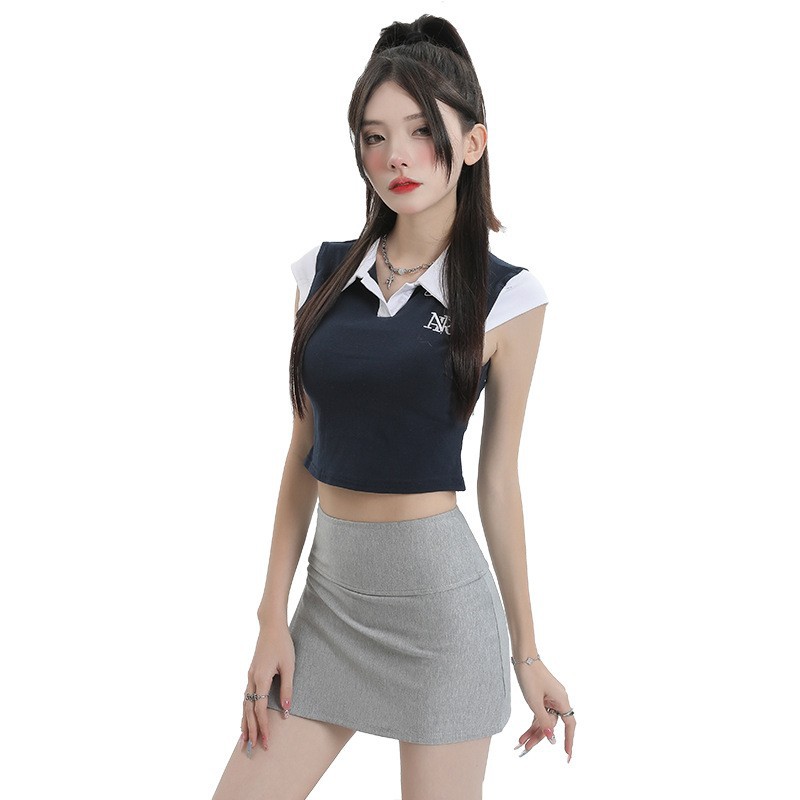 F5280 Skirt Women Spring and Summer Hot Girl Style Skirt Pants High Waist Slimming Drape Hip Skirt