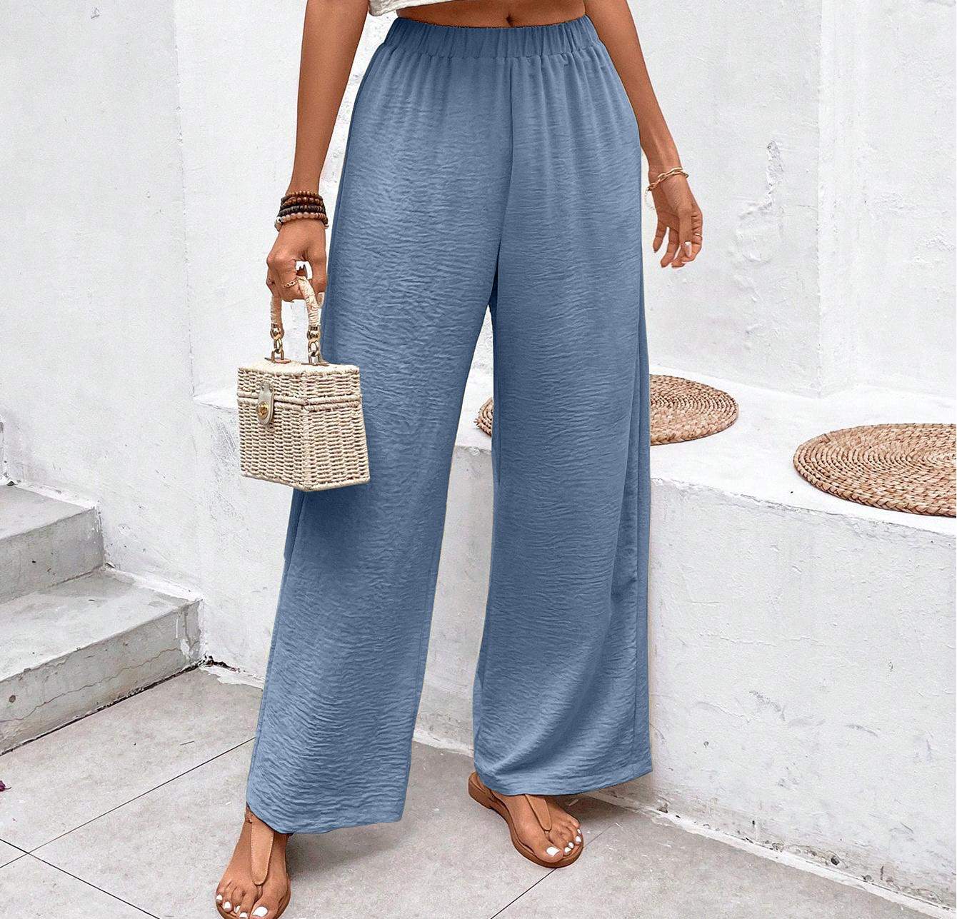 Factory direct sales of women's summer hot selling loose casual pants suitable for daily wear, yoga wearing, multi colored lightweight and breath
