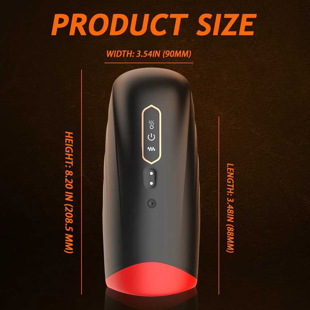 Male Masturbator Vibrator for Men Pussy Automatic Heating Sucking Oral Sex Cup Adult Intimate Toys Blowjob Machine MasturbationXJ250506
