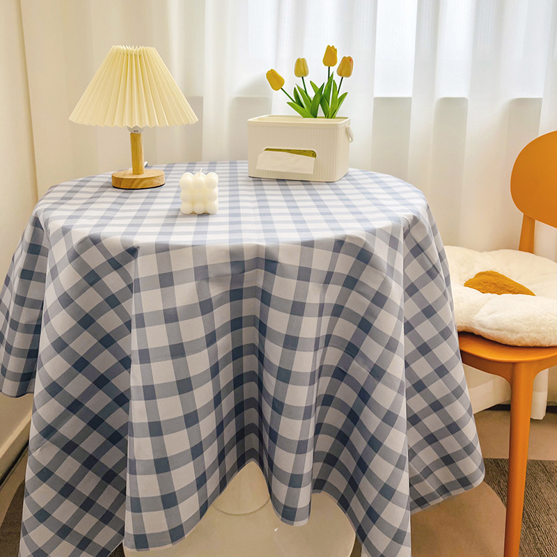 T0451 Girly Heart Desk Cloth Background Cloth Nordic Plaid Table Cloth Fabric Stall Cloth Picnic Cloth
