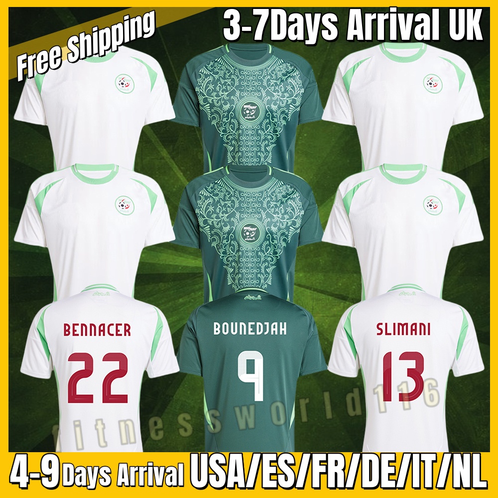 4XL 24 25 26 Algeria Soccer Jerseys 2 Stars 2025 2026 AIT NOURI AOUAR BENNACER BENRAHMA BENSEBAINI BENZIA GOUIRI MAHREZ Algerie men kids kits S-4XL