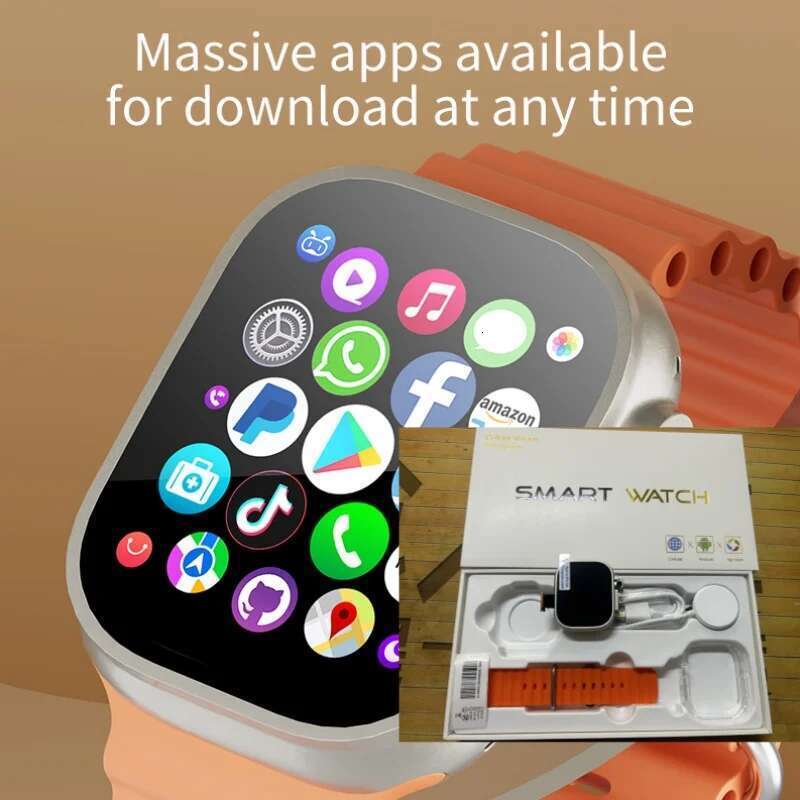 Goldenspike DW100 Smartwatch S10 Ultra 3 Smart Watch With 2.29'' Amoled Screen GPS WIFI 256GB Storage Global Version 5G Sim Card
