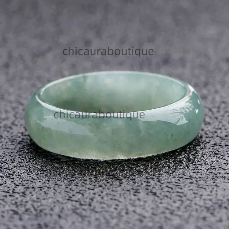 Natural Myanmar Class A Oil Green Jewelry Gemstone Ring Jade For Men Jewellery Emerald Rings Natural Stone 240603
