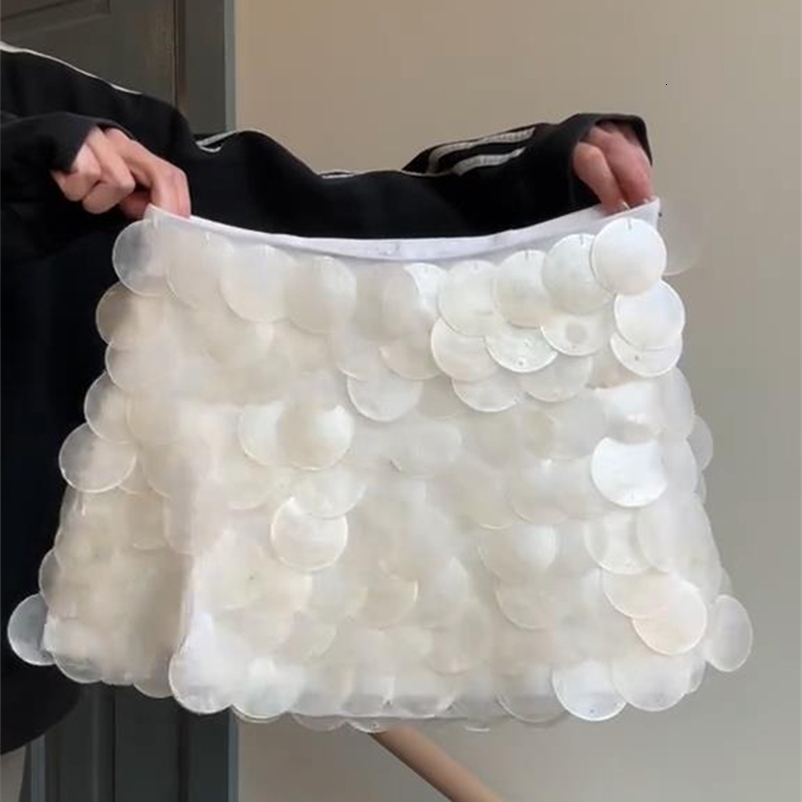 Sequin Mini Skirt Women Sexy Slim Shiny Fashion Chic Short Skirts Female Spring Summer Beach Streetwears Lady 250429