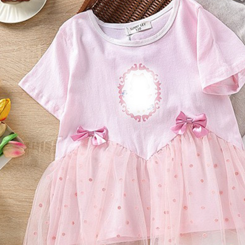 DISNEY Frozen Elsa princess infant designer clothes Summer sheer set for girl baby girl pure cotton short-sleeved two-piece set Comfortable and soft.