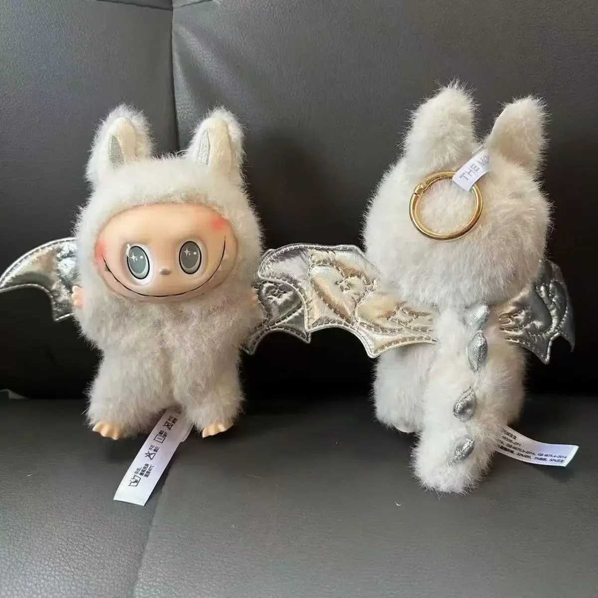 High Quali Cute Labubu Little Angel Wings Series Vinyl Doll Blind Box Toy Backpack Pendant Childrens New Year GiftXJ250506