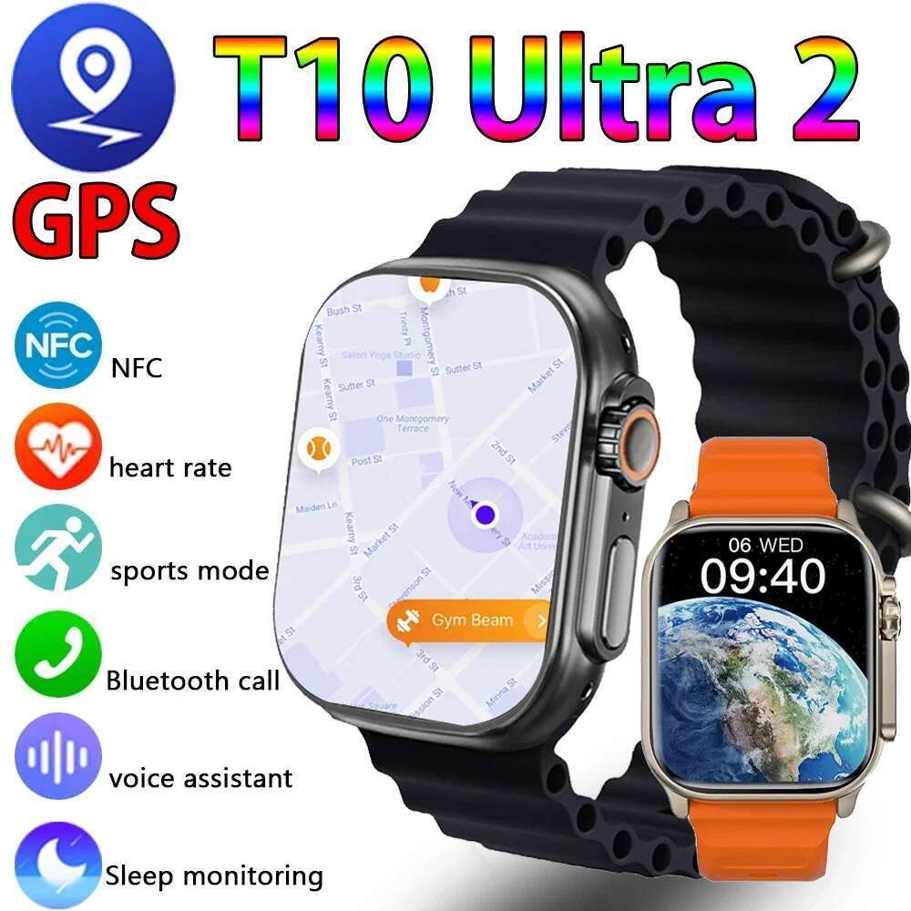 Smart Watch 10 ultra x 3 Pro MAX Gen2 49mm Amoled Screen Smartwatch Refresh Rate Wireless Charging Men Women For Sport