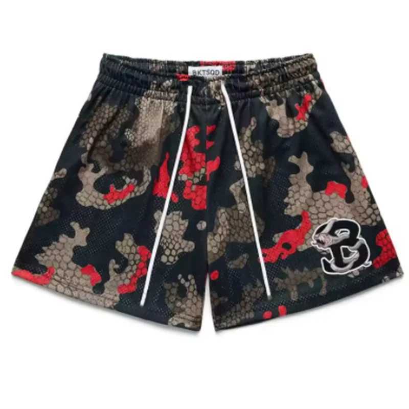 2025 BKTSQD NEW Summer Mesh Basketball Shorts Men sweatpants Quick Drying Loose Sports Shorts Casual Trendy Running Beach ShortsT250506