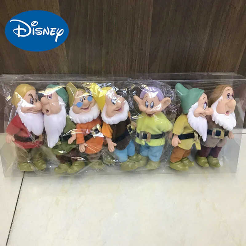 Disney 7 Disney Snow White and Seven Dwarfs Action Character Toys 15cm Princess PVC Doll Childrens Birthday Gift Collection Toys Z250506