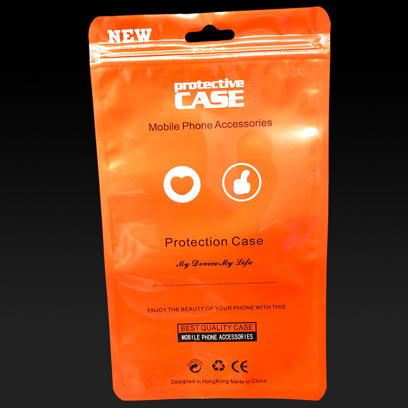 Clear Plastic Poly Bags Opp Packing Zipper Package Accessories Pvc Retail Boxes Handles For 4.7 5.5 6.8 inch iPhone Samsung Huawei XiaoMi OnePlus Cabl