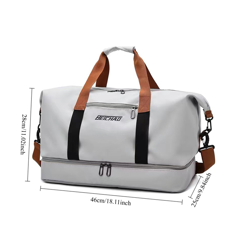 gym bag travel duffle bag with shoe compartment wet pocket carry on weekender overnight tote bag for women men travel workout yoga swimming 2203
