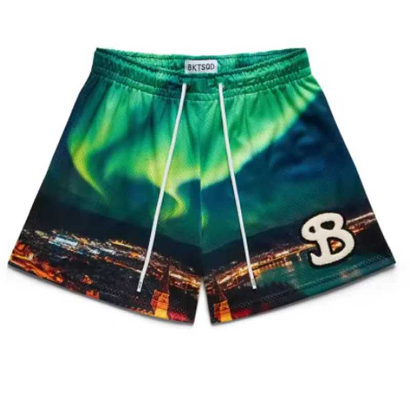2025 BKTSQD NEW Summer Mesh Basketball Shorts Men sweatpants Quick Drying Loose Sports Shorts Casual Trendy Running Beach ShortsT250506