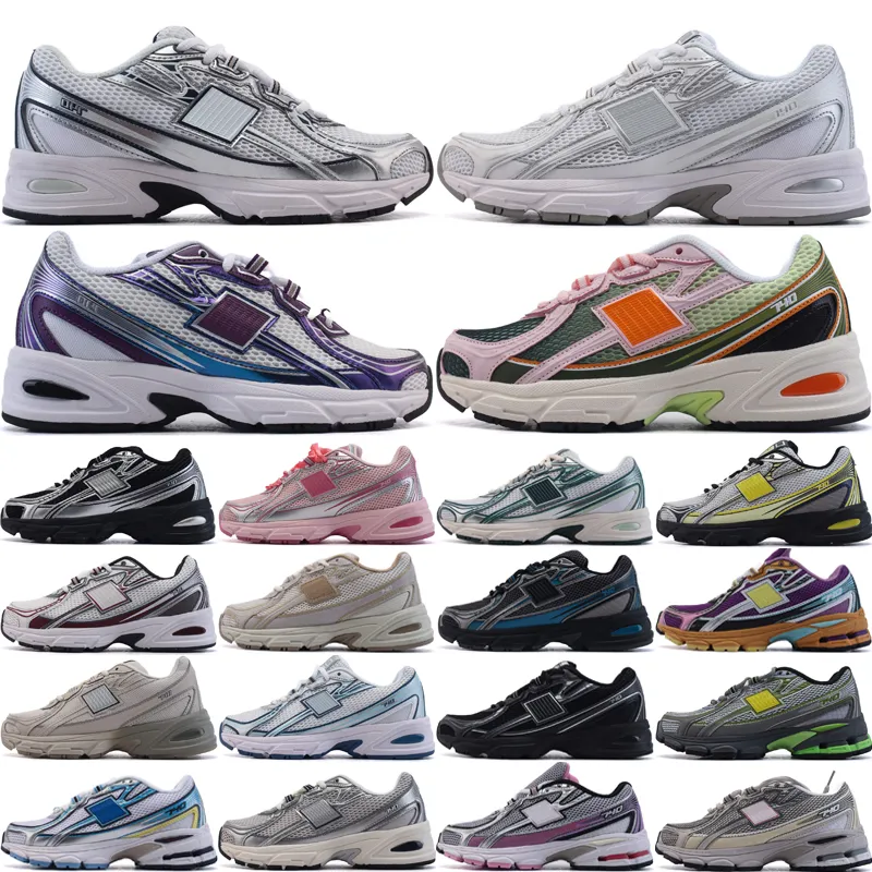 Luxurye 740 Men Women Running Shoes Designer White Sier Shadow Grey Navy Concord Grape Sea Salt Pink Vacation Outdoor Sneakers Size 36-45 running shoes