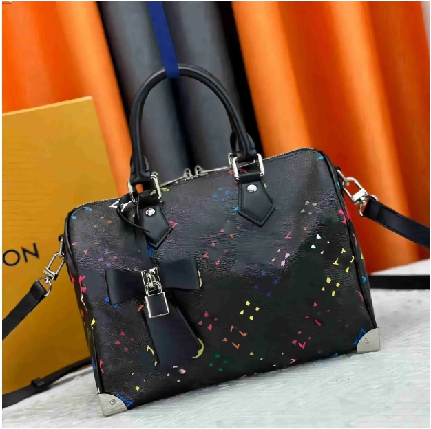 designer women murakami bag shoulder bag leather takashi handbag luxury designer tote rainbow colorful composite clutch crossbody wallets cherry blossom totes8