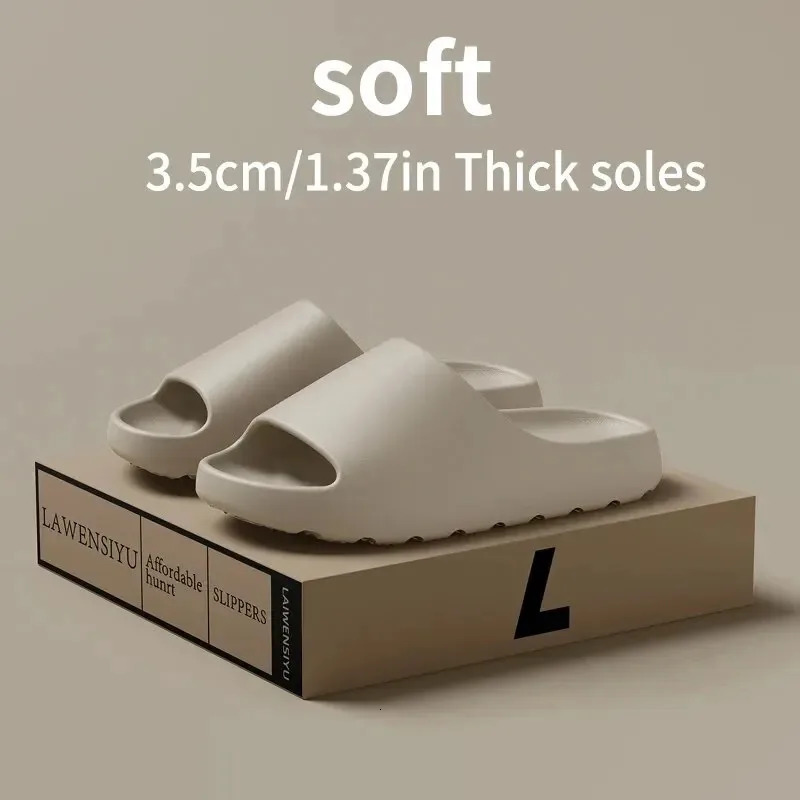 Step on poop feeling EVA slippers for men and women summer home bathroom shower non slip slippers 250428