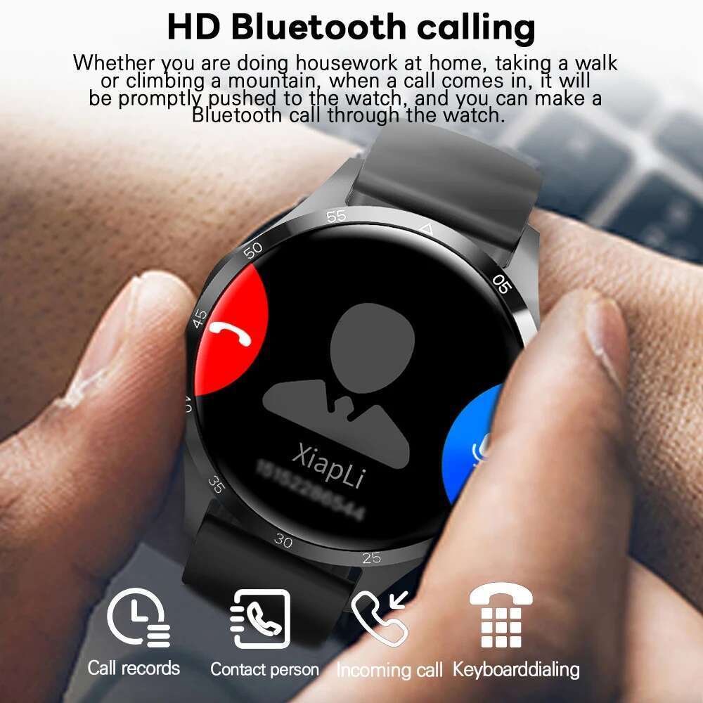 2025New GT5 Pro GPS Smart Watch Men 360*360 AMOLED Screen Heart rate BT call IP68 Waterproof Sport Smartwatch For Huawei